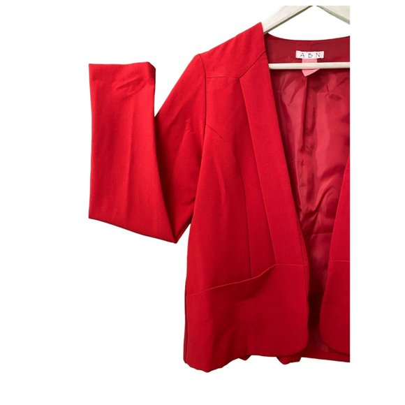 ABN Double Breasted Blazers Casual Long Sleeve Open Front Jackets Work Suits S - Picture 4 of 4